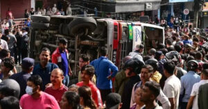 बालाजु बस दुर्घटना: ३४ जना घाइते