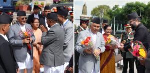 इन्द्रजात्रामा राष्ट्रपतिलाई बालेनको स्वागत, प्रधानमन्त्रीलाई गुरागाइँको