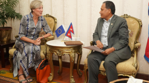 ऊर्जामन्त्री घिसिङ र युरोपेली संघका राजदूतबीच भेट, के भयो कुराकानी ?