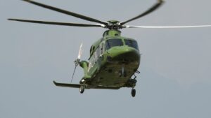 भैंसेपाटीस्थित मन्त्रीहरूको सरकारी निवासमा सेनाको हेलिकप्टर