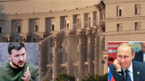 युक्रेनमाथि रुसको अहिलेसम्मकै ठूलो आक्रमण, पहिलोपल्ट सरकारी भवनमा प्रहार