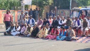 ७ दलको विरोध प्रदर्शन आज पनि जारी