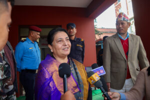 राष्ट्रको शान्तिका लागि मतभेदहरूसमाधान गरेर अघि बढ्नु राम्रो हो ः विद्यादेवी भण्डारी