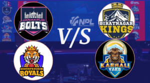 एनपीएल : आज जनकपुर बोल्ट्ससँग विराटनगर किंग्स र सुदूरपश्चिम रोयल्ससँग कर्णाली याक्स प्रतिस्पर्धा गर्दै