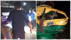 धनुषामा बसले अटोरिक्सालाई ठक्कर दिँदा ४ जनाको मृ*त्यु