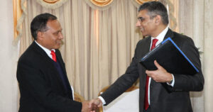 मन्त्री घिसिङ र भारतका विदेश मन्त्रालयका अतिरिक्त सचिवबीच भेटवार्ता