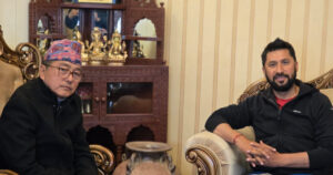 रास्वपा सभापति लामिछाने र राप्रपाका अध्यक्ष लिङ्देनबीच भेटवार्ता