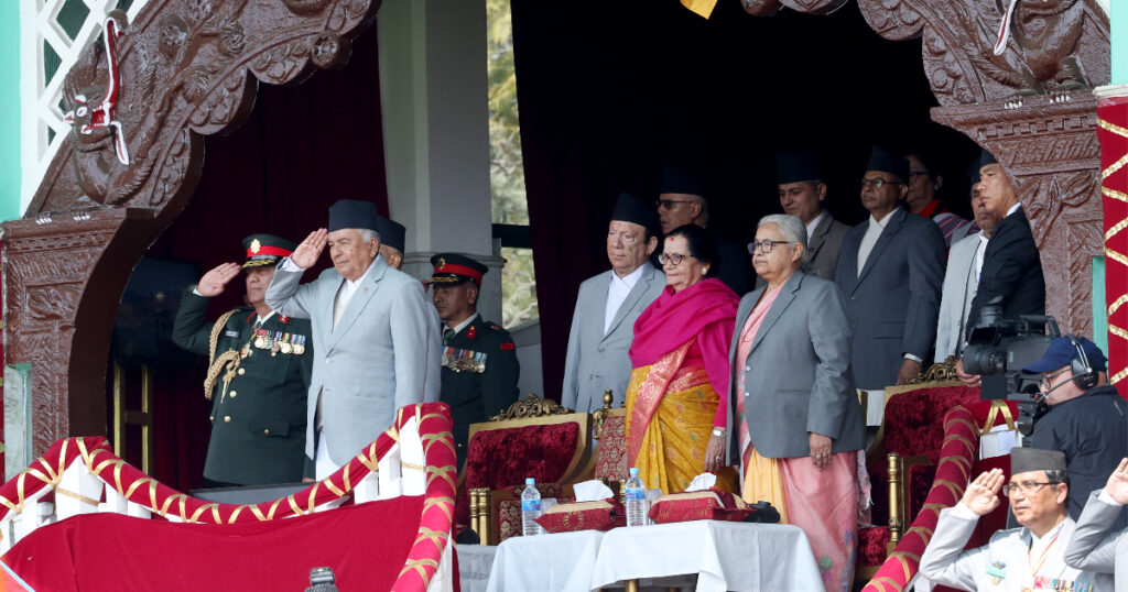 सेना दिवस–२०८२ को समारोहमा प्रधानमन्त्री कार्की सहभागी