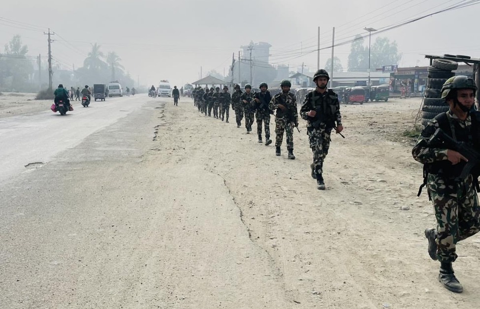 निर्वाचन सुरक्षाका लागि सर्लाहीमा नेपाली सेना परिचालन