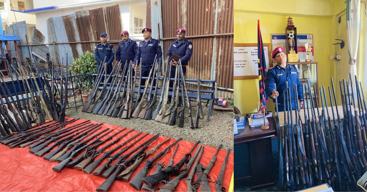 निर्वाचनको मुखमा भेटिए बन्दुक, भेटिएनन् बन्दुकधारी