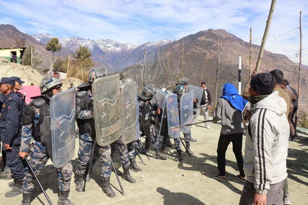 मुगुमा निर्वाचन लक्षित संयुक्त सुरक्षा नमुना अभ्यास प्रदर्शन