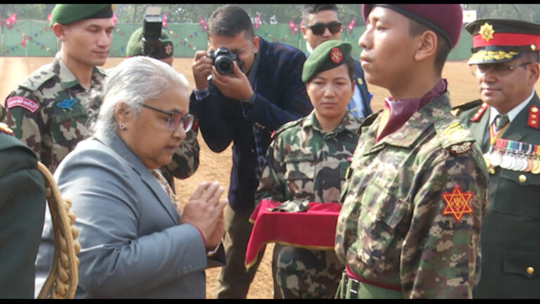 प्रधानमन्त्री कार्कीले भन्छिन्–अनुशासन, राष्ट्रप्रेम र नेतृत्व युवाको जीवनशैली बन्नुपर्छ