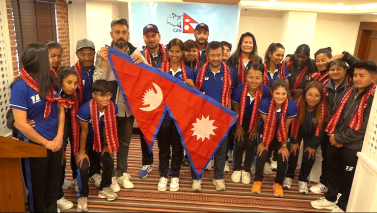 एसीसी राइजिङ स्टार्स महिला एसिया कपमा सहभागी हुने नेपाली टोलीलाई बिदाइ