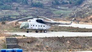 निर्वाचनमा मतपेटिका ओसार्न आएको हेलिकप्टर १६ दिनदेखि डोल्पामा ‘ग्राउन्डेड’