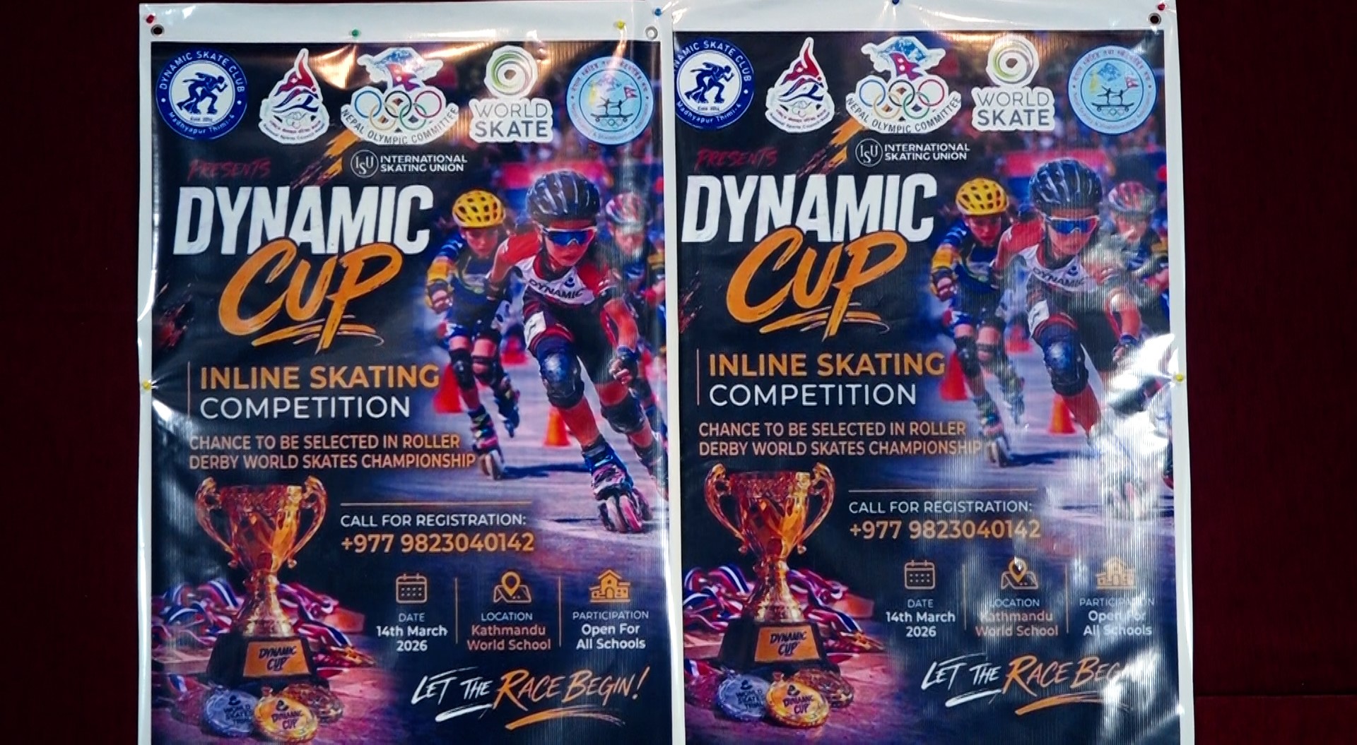 डाइनामिक कप इन्लाइन स्केटिङ प्रतियोगिता आयोजना हुने