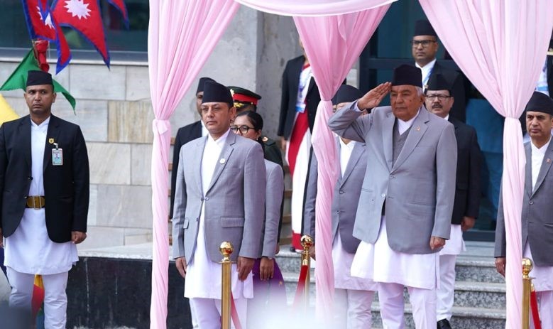 संघीय संसद्को संयुक्त बैठकलाई सम्बोधन गर्न पुगे राष्ट्रपति पौडेल