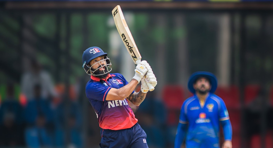 यूएईविरुद्ध दीपेन्द्रसिंह ऐरीको अर्धशतक