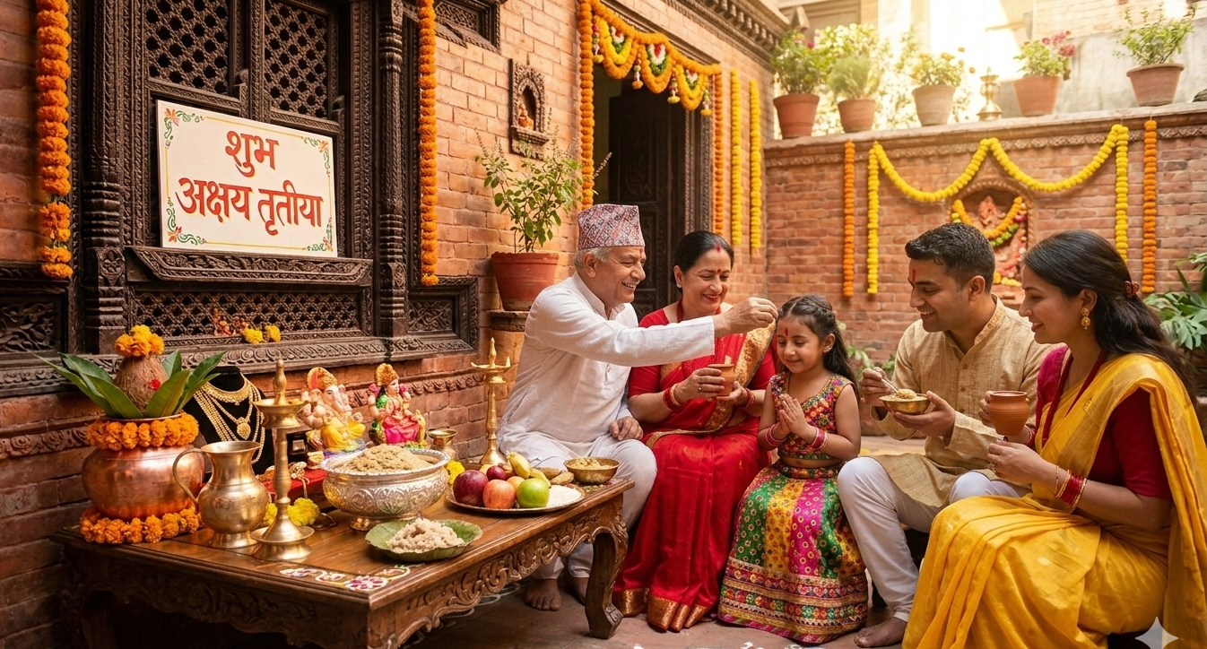 आज अक्षय तृतीया, जौको सातु र सर्वत खाएर मनाइँदै