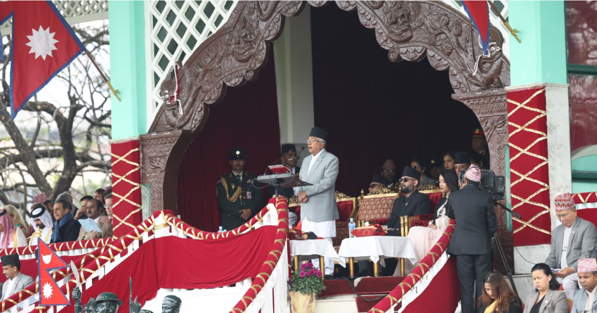 गणतन्त्र राष्ट्र निर्माण एक महान प्रेरणा र अभिभारा हो : राष्ट्रपति पौडेल