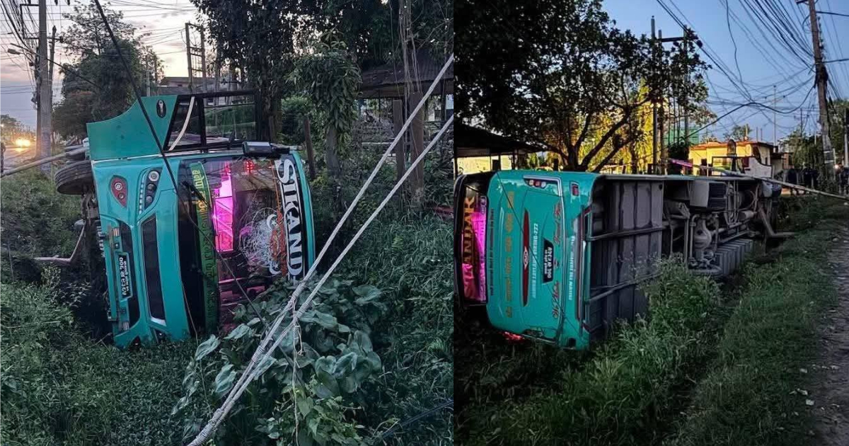 काठमाडौंबाट बीरगन्जका लागि छुटेको बस दुर्घटनाग्रस्त