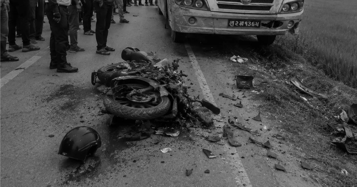 सर्लाहीमा बसको ठ*क्करबाट एक जनाको मृ*त्यु