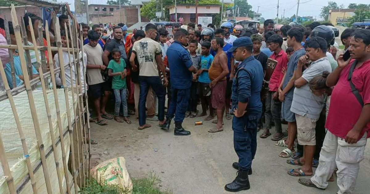 रौतहटमा रगतले लत्पतिएको बोरा खोल्दा भेटियो बुंगुरको मासु