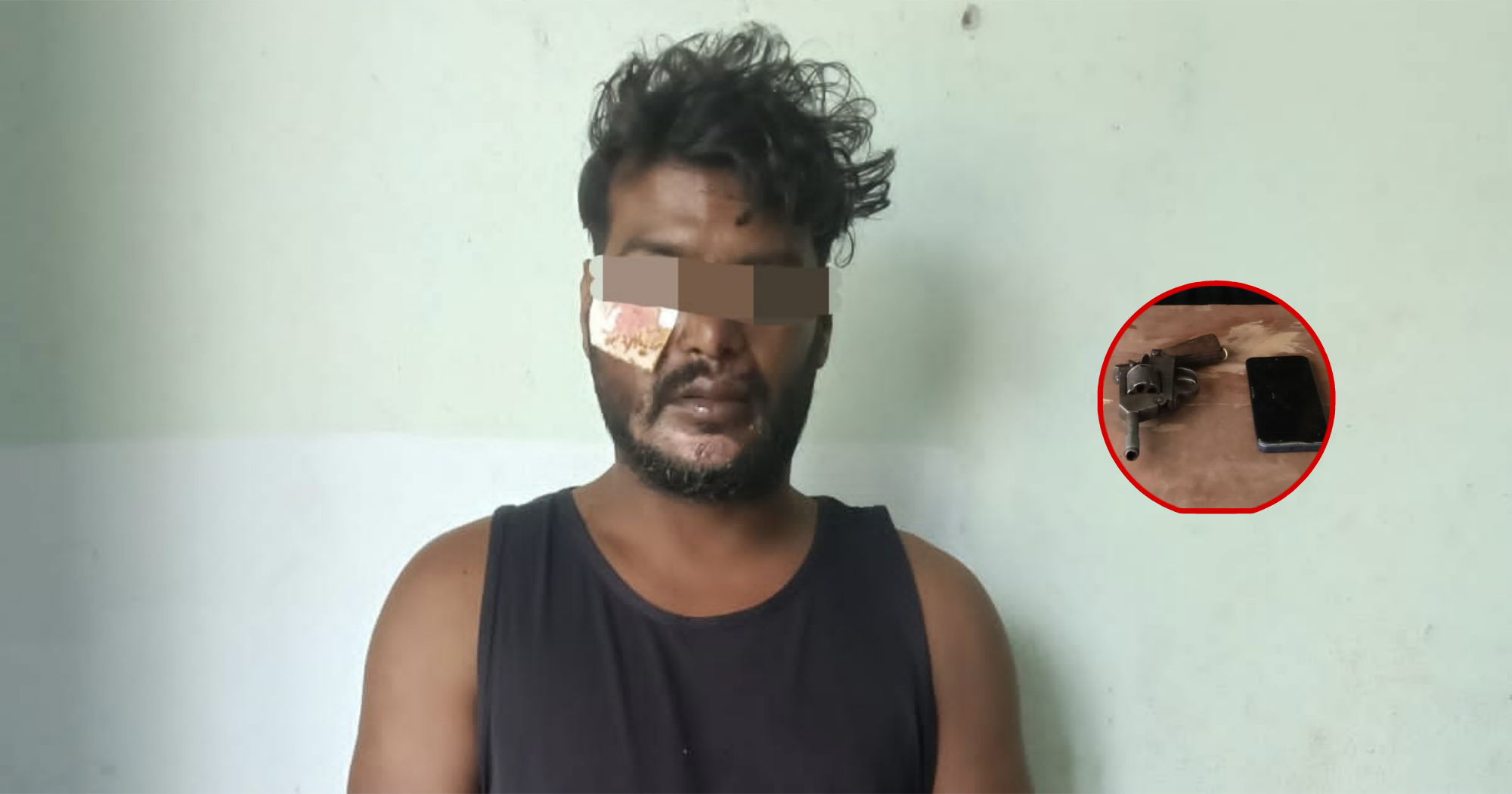 मोटरसाइकल दुर्घटनामा घाइते युवक पेस्तोलसहित प्रहरी नियन्त्रणमा